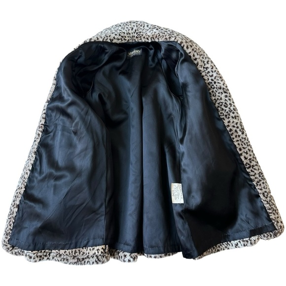 Vintage Faux Fur Oversized Leopard Print Teddy Coat - Picture 6 of 12